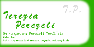 terezia perczeli business card